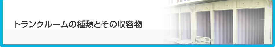 トランクルームの種類とその収容物
